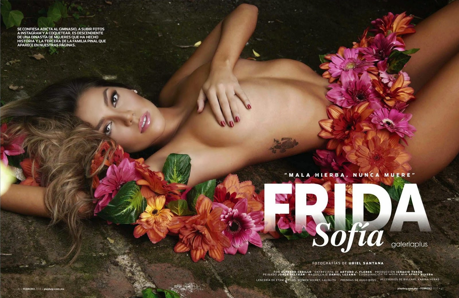 Frida Sofia Guzman desnuda para Playboy.